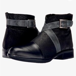 Naot Black Leather Boreas Ankle Boots